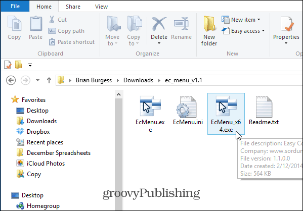 Dodajte stavke u Windows desnom tipkom miša Kontekstni izbornik na jednostavan način