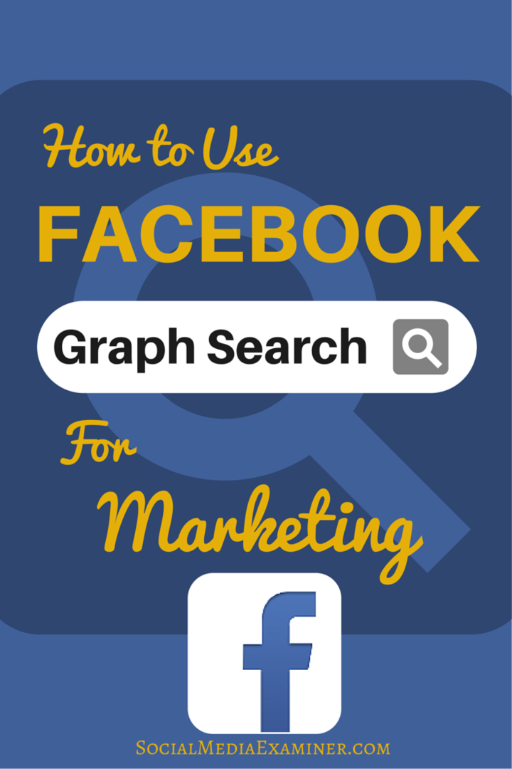 Kako koristiti Facebook Graph Search za poboljšanje marketinga: Ispitivač društvenih medija