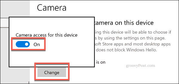 Onemogućavanje pristupa kameri na Windows 10