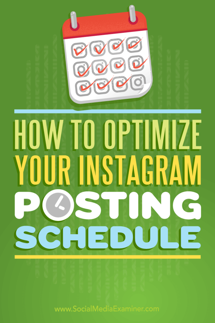Kako optimizirati svoj raspored objavljivanja na Instagramu: Ispitivač društvenih medija