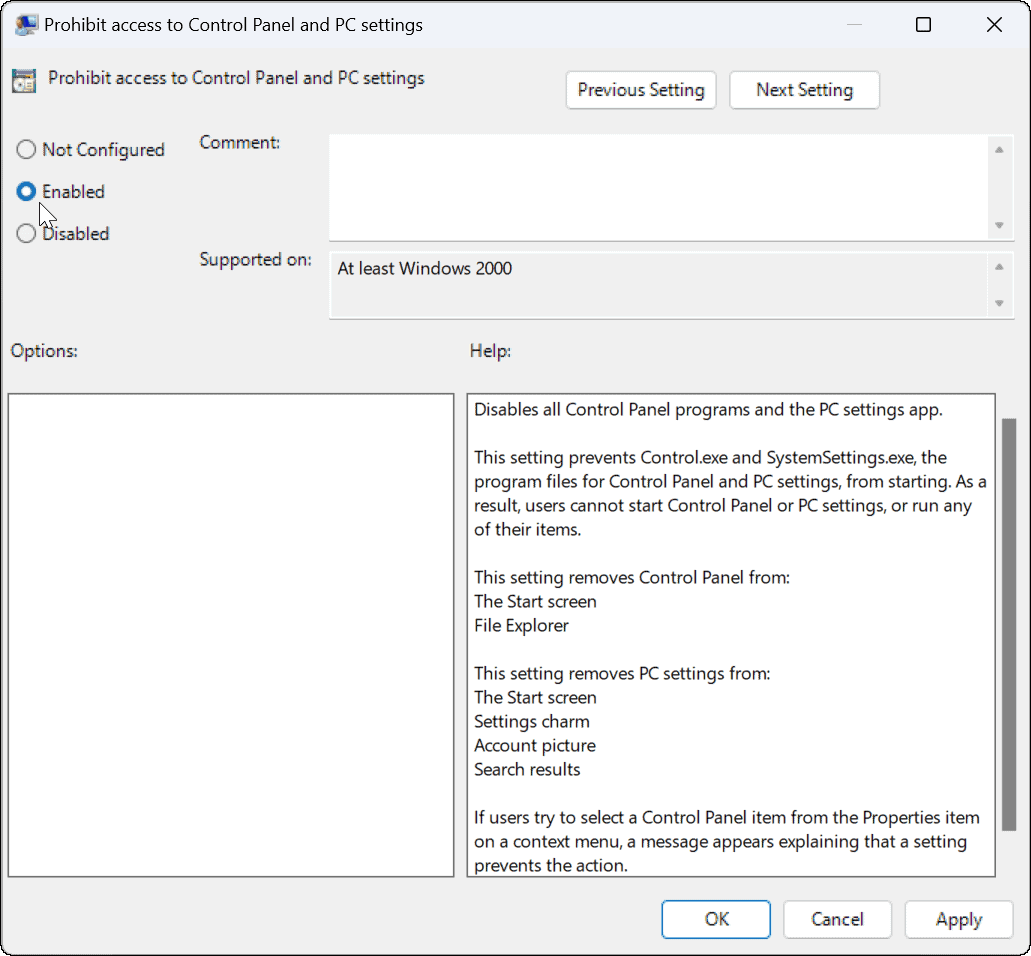 Blokirajte korisnike u postavkama u sustavu Windows 11