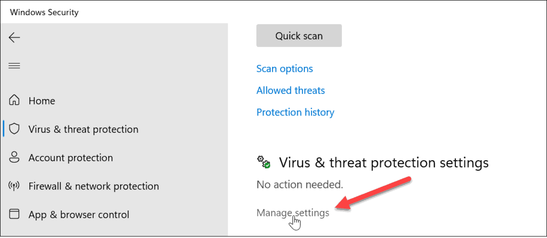 Zaštita od neovlaštenih promjena uključena ili isključena u sustavu Windows 11