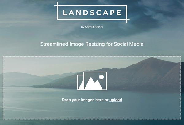 Obrežite i promijenite veličinu slika pomoću programa Landscape by Sprout Social.