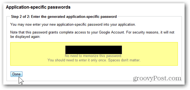 jednokratne lozinke za google - kopirajte lozinku