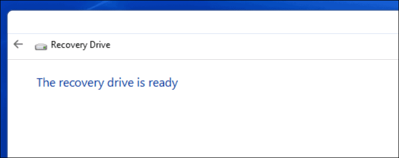 Pogon za oporavak je završio Windows 11