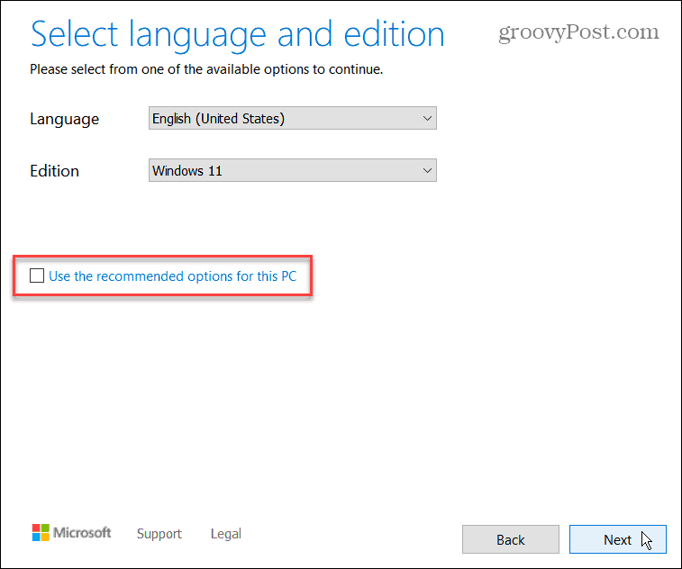odaberite jezik Windows 11