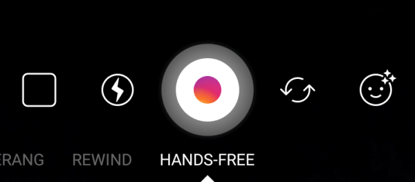 Hands-Free jednim pritiskom snima 20 sekundi videozapisa.