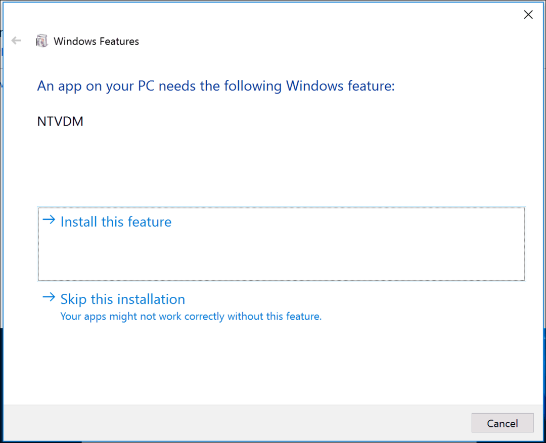 Kako omogućiti 16-bitnu aplikacijsku podršku u sustavu Windows 10