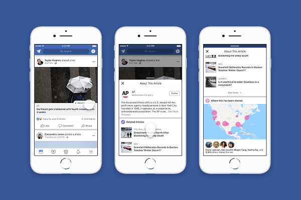 Facebook dijeli više konteksta oko članaka i izdavača podijeljenih u News Feedu.