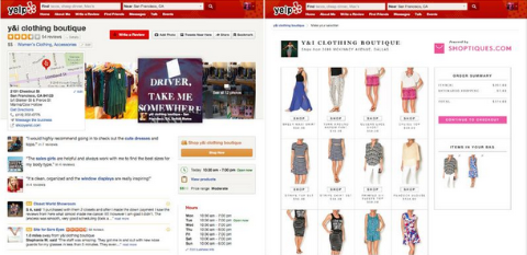 Yelp i Shoptiques.com su partneri kako bi Boutique Shoping doveli do platforme Yelp