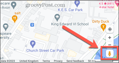 ikona prikaza ulica google maps