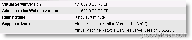 Ažuriranje Microsoft Virtual Server 2005 R2 SP1 [Upozorenje izdanja]