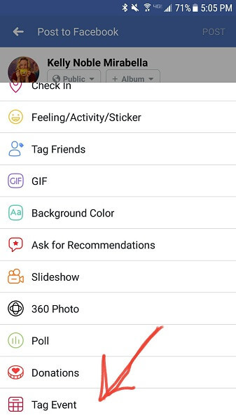 Facebook dodaje mogućnost označavanja događaja u ažuriranjima statusa na mobitelu.