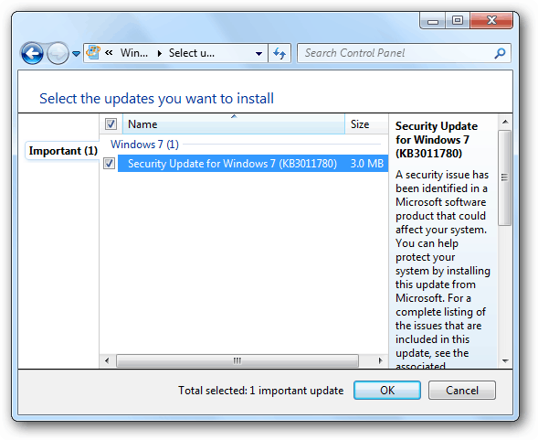 Ažuriranja sustava Microsoft Windows 7