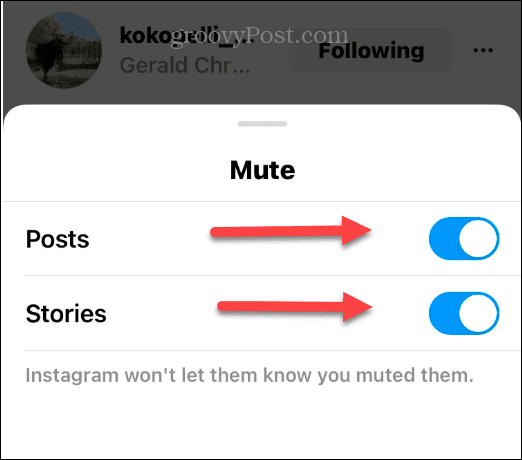 Isključite nekoga na Instagramu