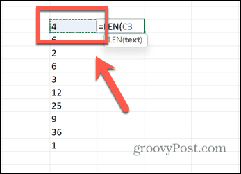 excel len odaberite ćeliju