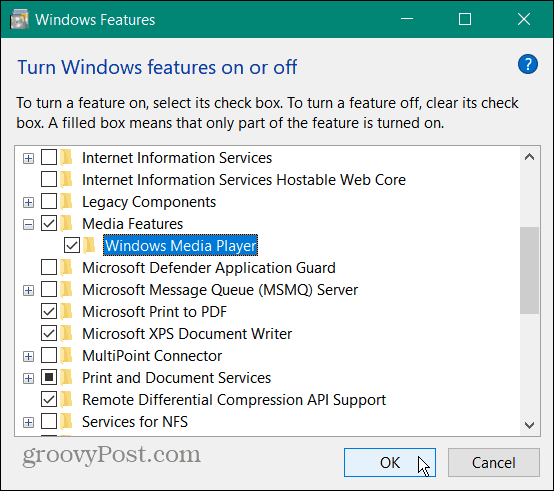 Reproducirajte VOB datoteku na Windows 10
