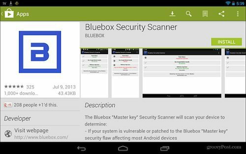 Blubox sigurnosni skener Google Play