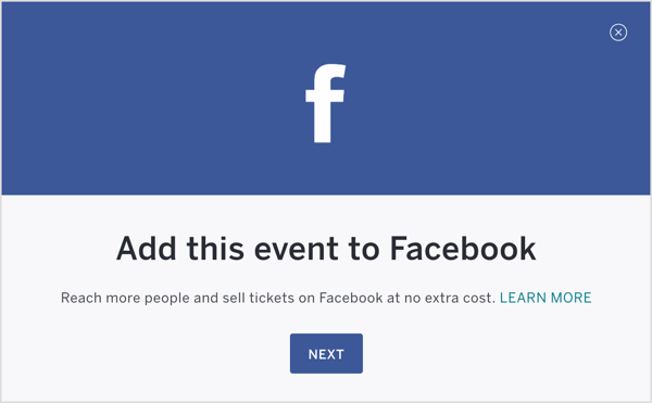 Jednom kada je vaš Eventbrite događaj postavljen, objavite ga i dodajte na Facebook.