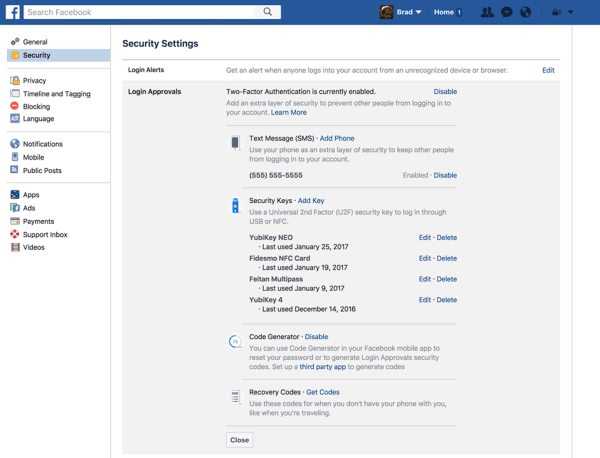 Korisnici Facebooka sada mogu registrirati fizički sigurnosni ključ kako bi zaštitili svoj Facebook račun.