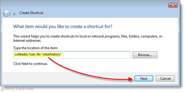 kako pretvoriti Windows zadatak u prečac