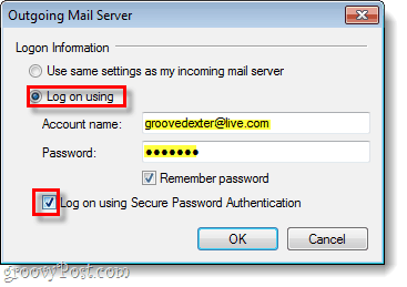 Windows živi poslužitelj odlazne pošte