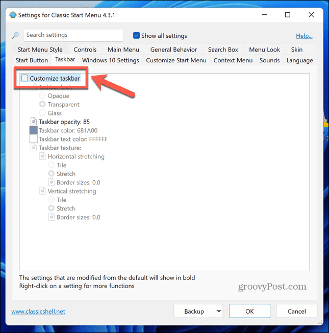 Windows 11 classic shell prilagodite programsku traku