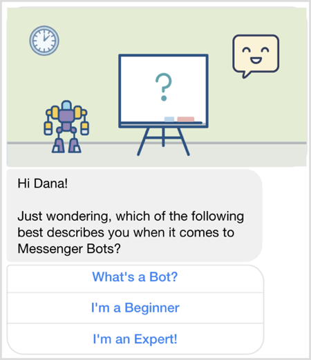 Postavite pitanje s Facebook Messenger botom.