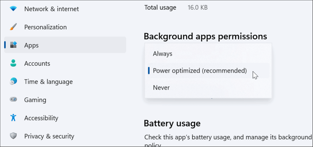 poboljšati trajanje baterije na Windows 11