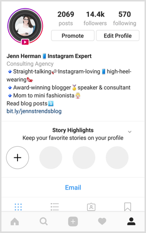 Izdvaja se Instagram priča na profilu