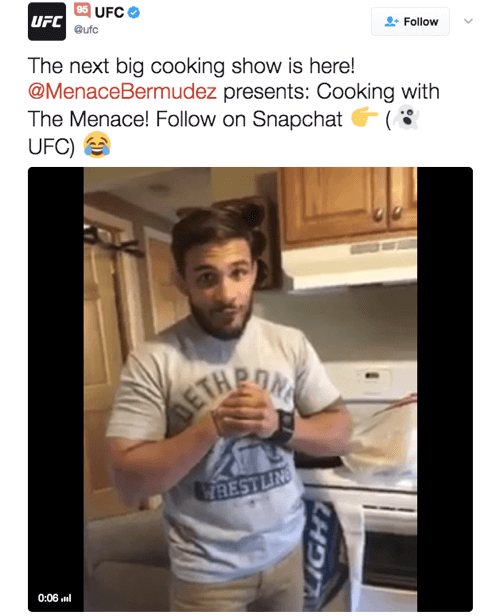 UFC-ova serija kuhanja pod vodstvom videozapisa popularna je među gledateljima.