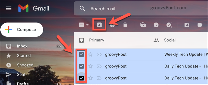 Arhivirajte e-poštu u Gmailu
