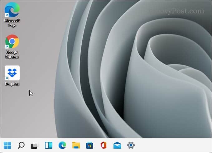 Traka zadataka s lijeve strane zaslona Windows 11