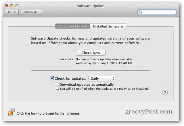 Konfigurirajte značajku ažuriranja softvera Apple OS X Lion
