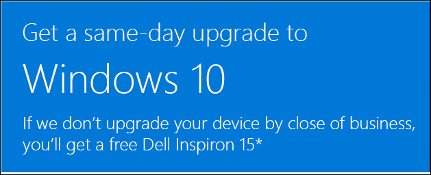Microsoft nudi besplatno Dell PC ako vas ne mogu nadograditi na Windows 10 u 1 danu