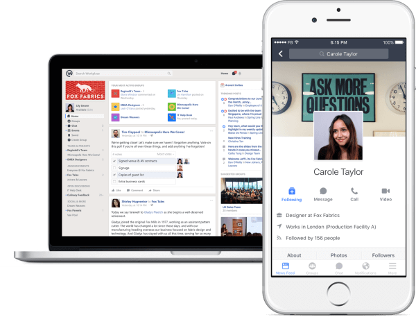 Facebook predstavlja besplatnu verziju Workplacea, svog alata za društveno umrežavanje koji radnicima omogućuje čavrljanje i suradnju.