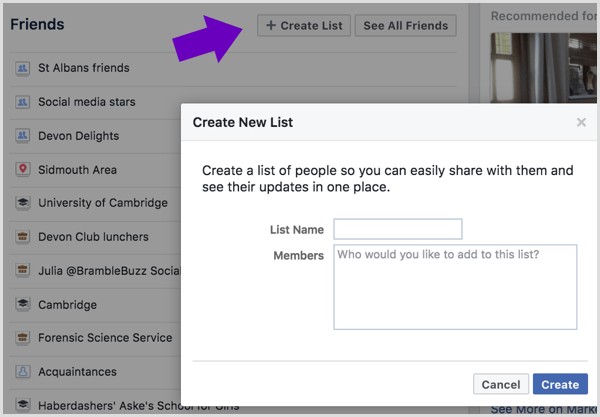 Unesite ime za svoj Facebook popis prijatelja i odaberite prijatelje koje želite dodati.