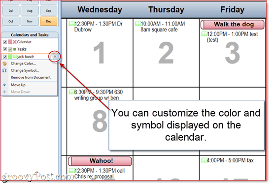 Prilagođavanje ispisa kalendara Outlook 2010
