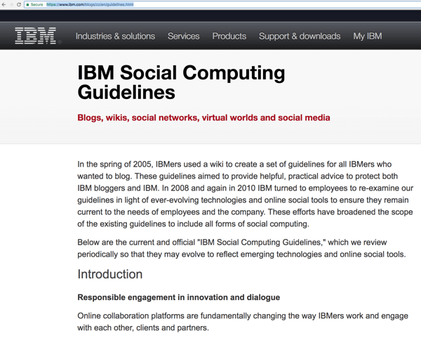 IBM-ove smjernice za socijalno računarstvo pomažu osoblju da se poveže sa publikom radi podizanja svijesti i pronalaska potencijalnih klijenata. 