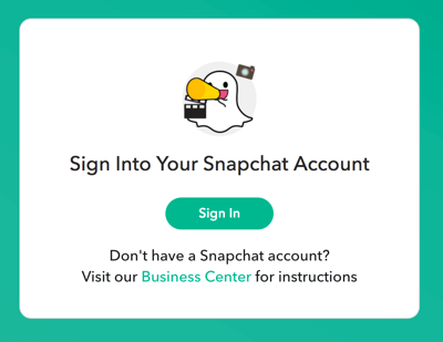 Prijavite se svojim vjerodajnicama za prijavu na Snapchat.