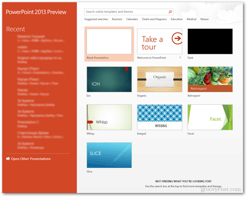 zaslon predloška home powerpoint 2013 tema za pretraživanje trenutnog preuzimanja
