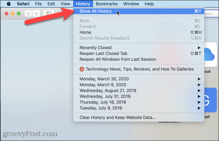 Prikaži svu povijest u Safariju