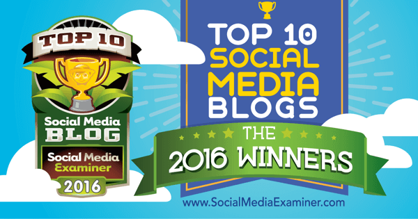 Natječaj za deset najboljih društvenih medija iz 2016. godine