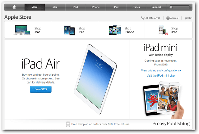 Apple Store sada ima novi iPad Air dostupan