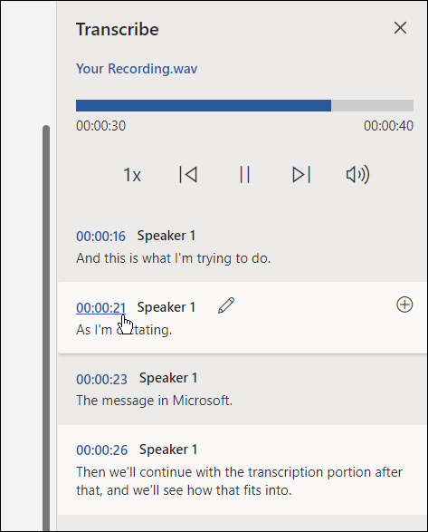 prepisati audio datoteku u Microsoft u word