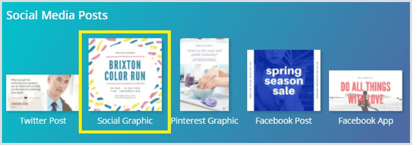 Canva socijalni grafički predložak