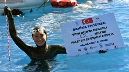 Şahika Ercümen srušila je svjetski rekord spuštajući se na 65 metara!