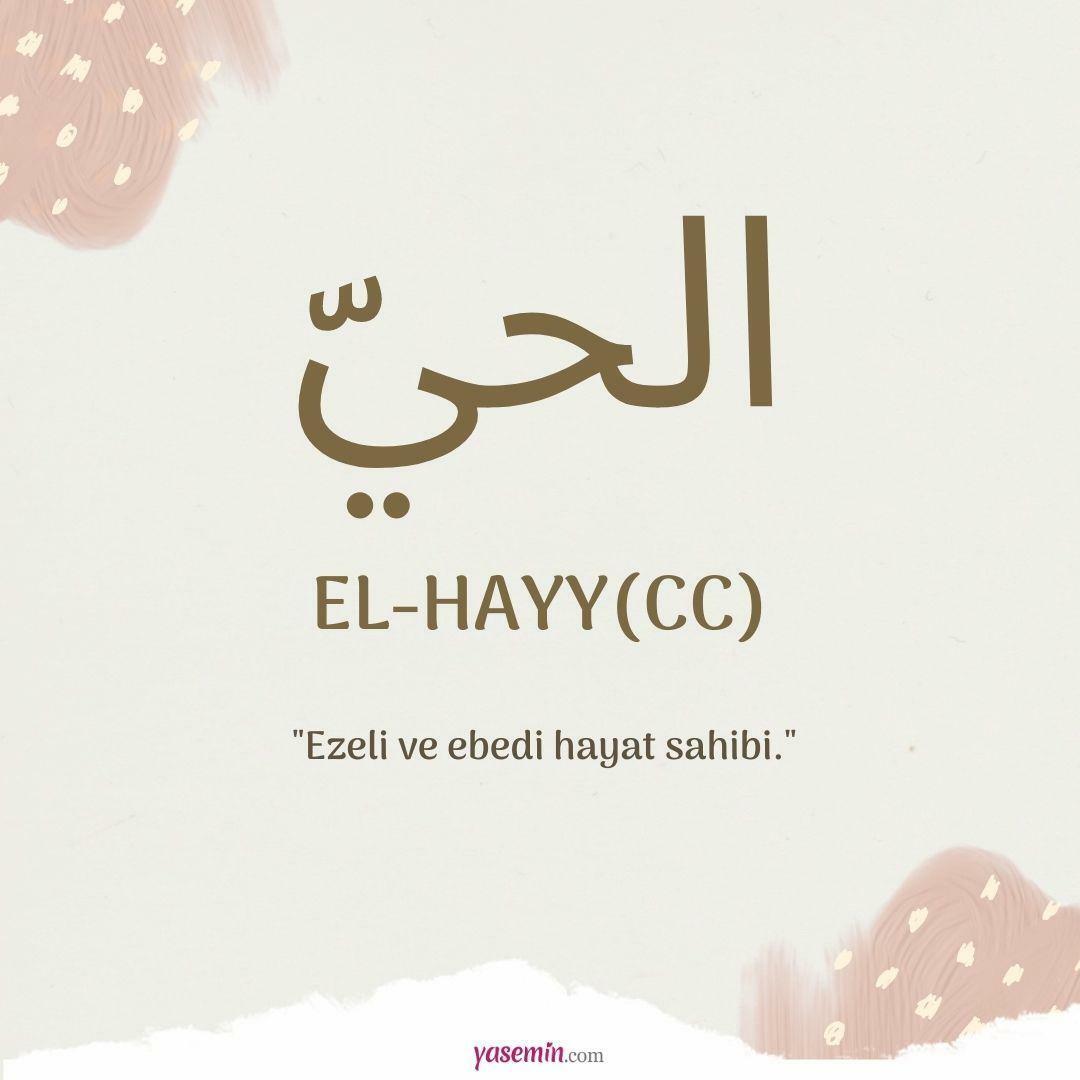 Što znači al-Hayy (c.c)?