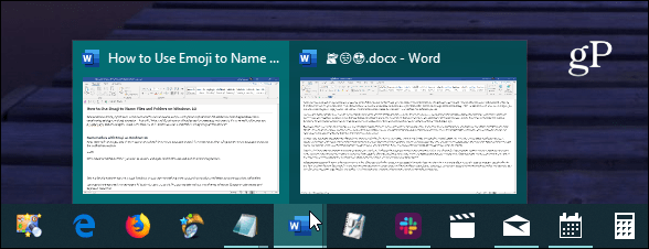 Emoji pregled dokumenata Windows 10