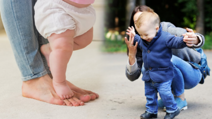 Koliko su bebe lako hodaju? Zašto bebe kasne kasno? Simptomi hodanja u dojenčadi